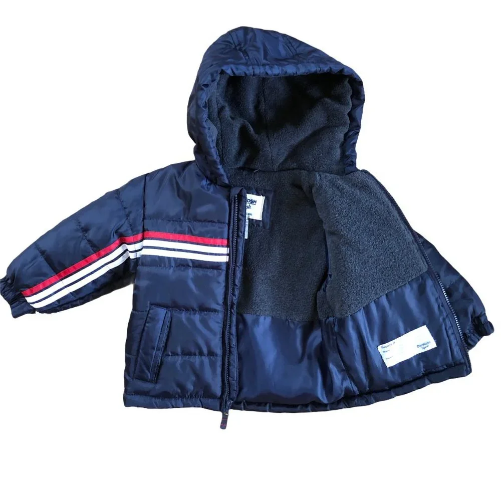 OshKosh B’gosh Fleece Lined Hooded Puffer Jacket